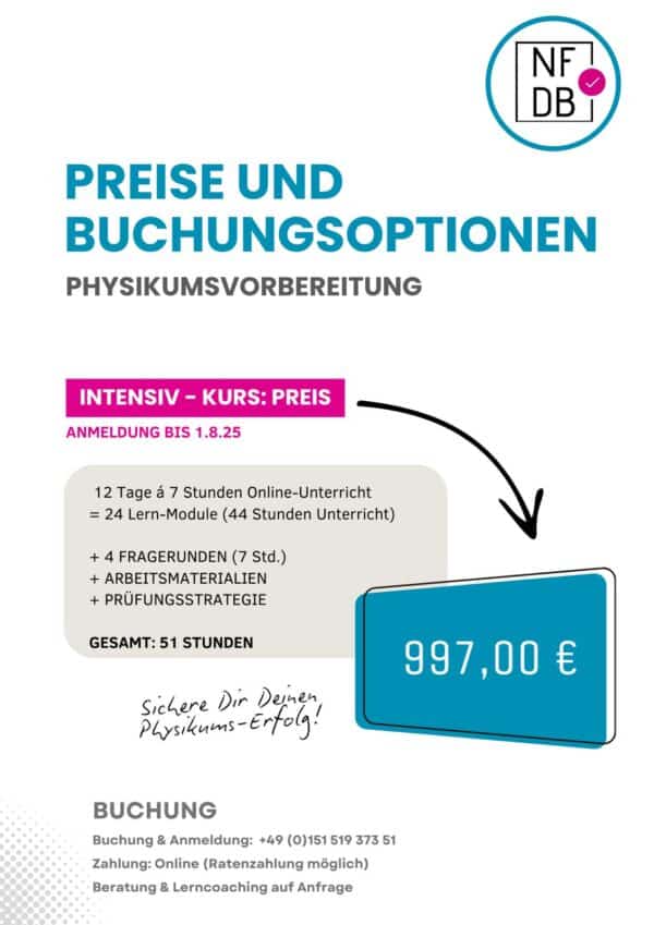 Physikum - Intensivkurs August 2025 | NFDB – Bild 6